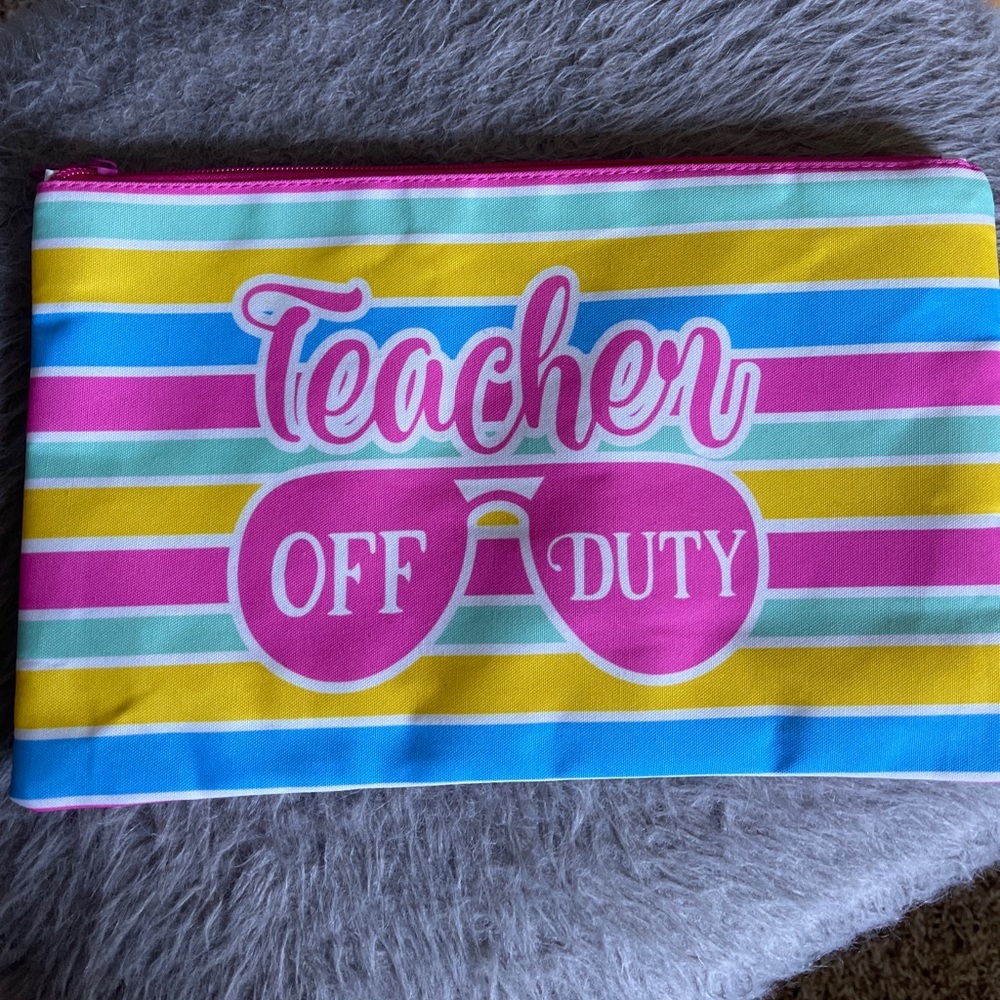 “Teach off duty” wet bag/beach bag/pool bag.